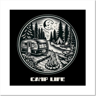 Camp life RV Posters and Art